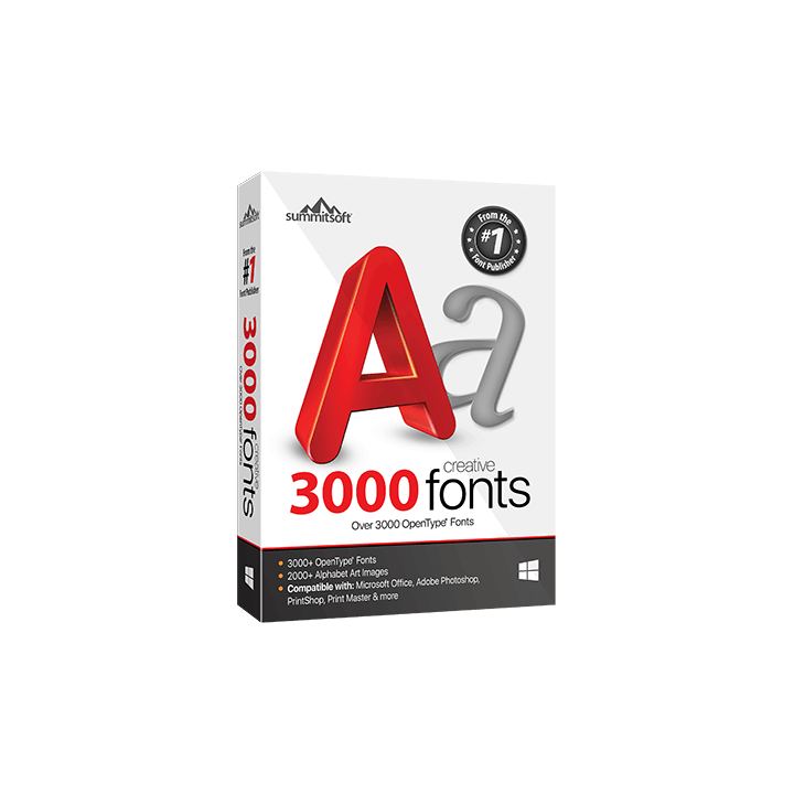 3000 Creative Fonts - Download - Windows