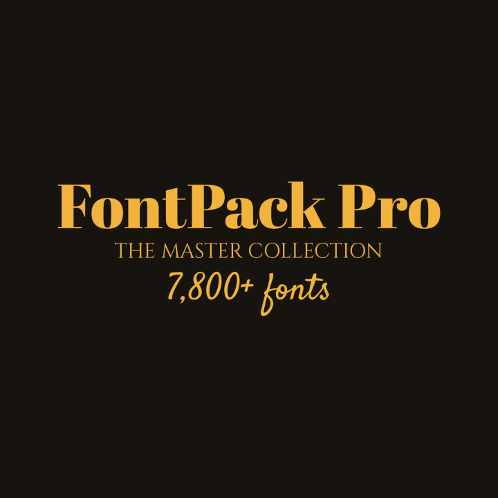 FontPack Pro Master Collection — type specimen